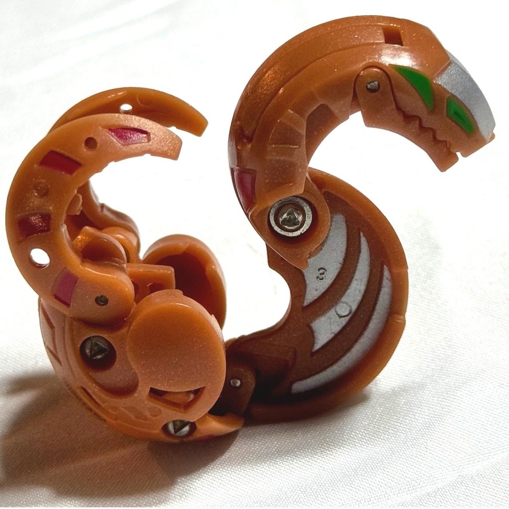 Bakugan Subterra Rattleoid 650G Battle Brawler Toy Brown Snake Figure